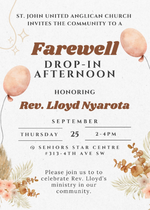 Farewell Honouring Rev. Lloyd Nyarota