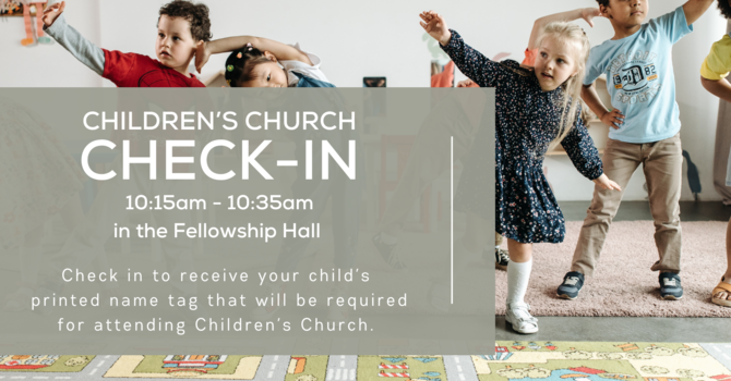 Children's Church Check-In image