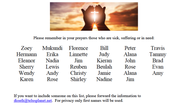 Diocesan Prayers