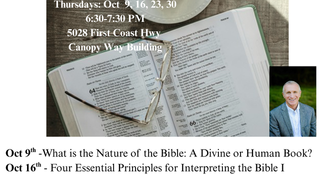 Seminar - How to better Understand the Bible - Click Red Banner for details image