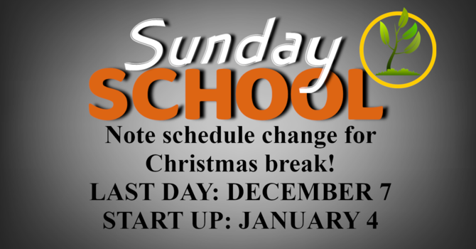 Sunday School News image