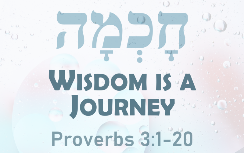 This Sunday's Sermon: "Wisdom is a Journey"