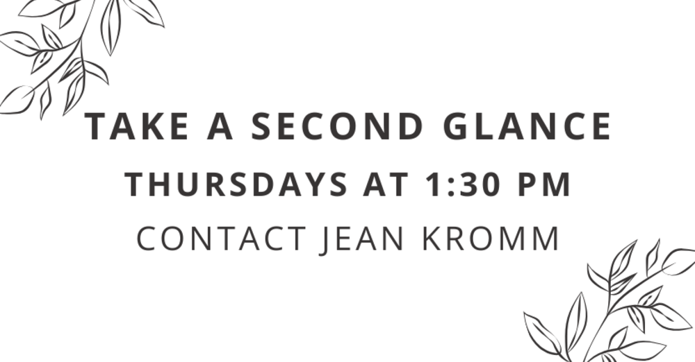 Take A Second Glance (Thursday)