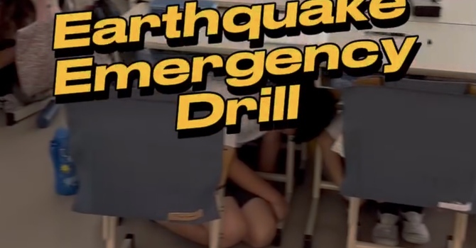 Earthquake Release Drill #1 (1:45 dismissal)