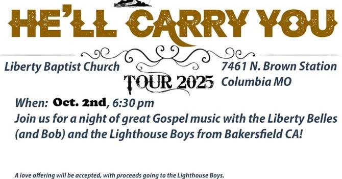 Concert - Lighthouse Boys - He'll Carry You tour plus the Liberty Belles image