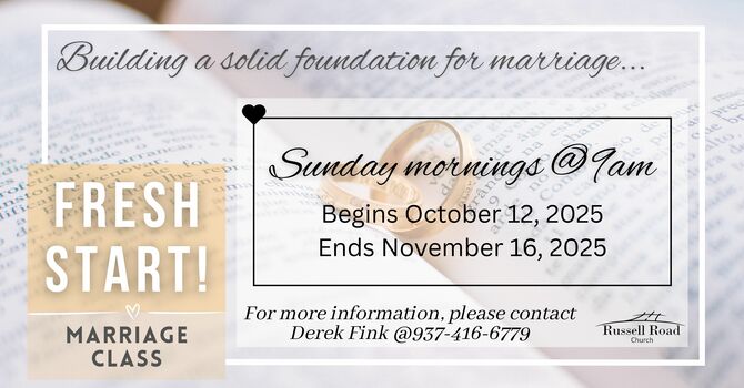 Fresh Start! Marriage Class