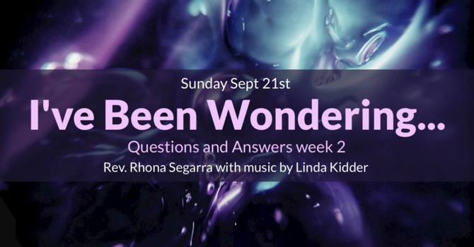 I've Been Wondering...