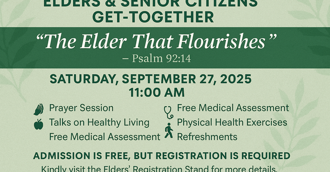 Elders & Seniors Citizens Get-Together