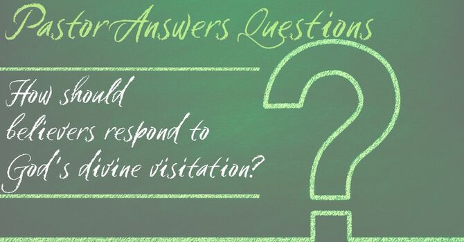 How should believers respond to God's divine visitation? image