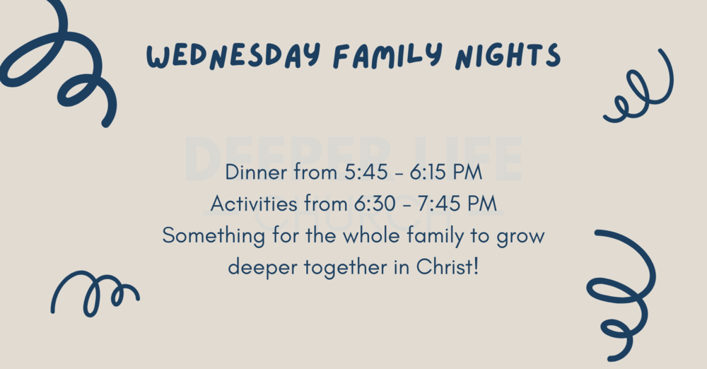 Wednesday Family Nights