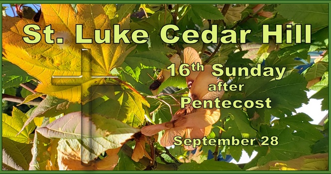 Services for the Sixteenth Sunday after Pentecost