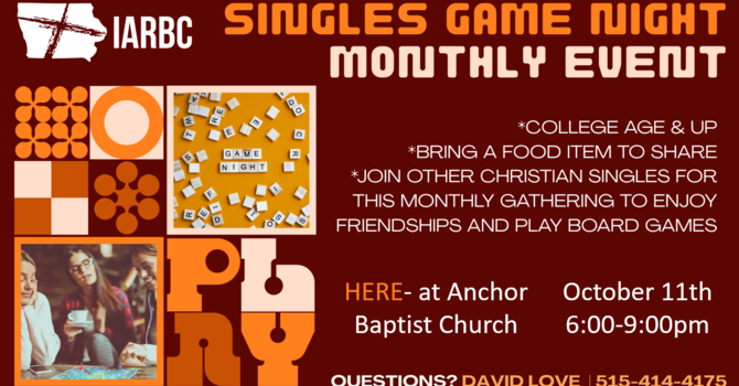 IARBC Singles Game Night! image