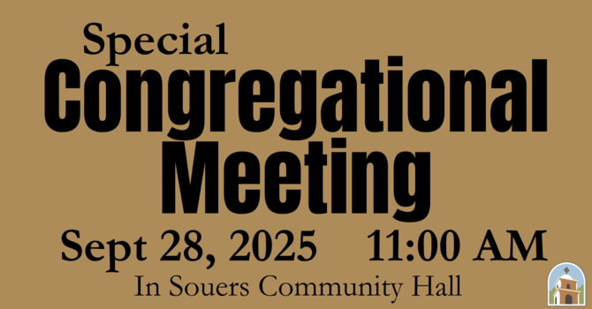 Special Congregational Meeting 