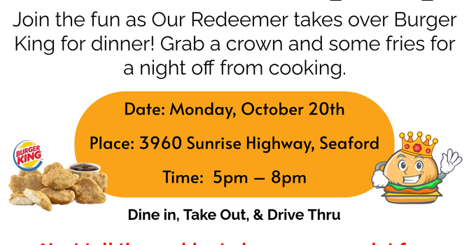 ORLS Burger King Dinner Fundraiser