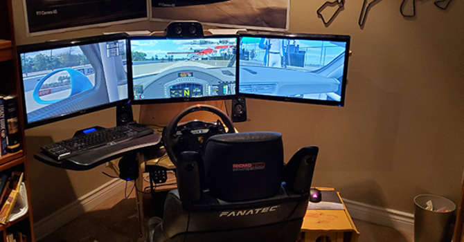 Virtual Track Day on a Racing Simulator