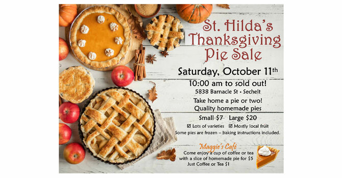 St Hilda's Thanksgiving Pie Sale