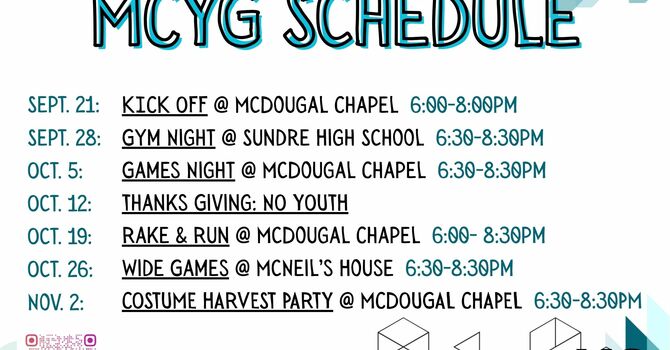 MCYG Upcoming Events image