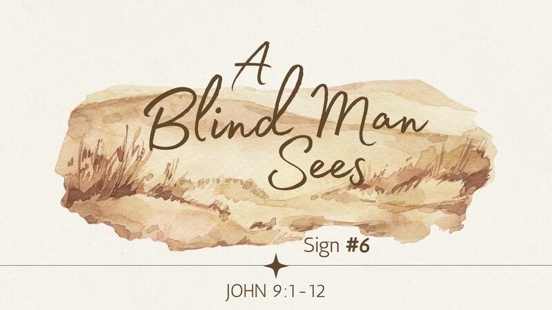 A Blind Man Sees