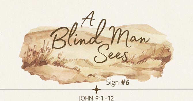 A Blind Man Sees