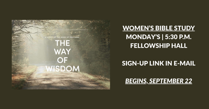 Monday Evening Women's Bible Study