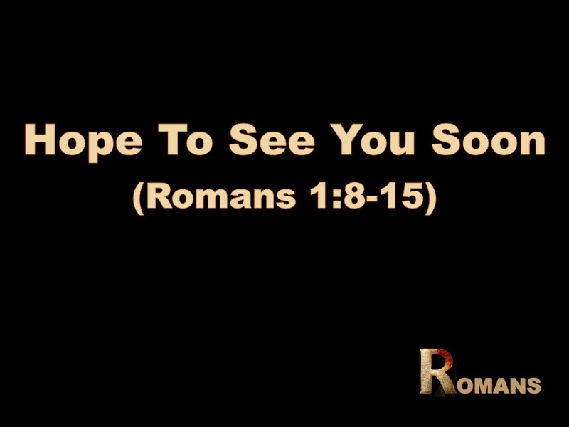 Hope To See You Soon