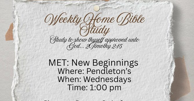 New Beginnings Bible Study