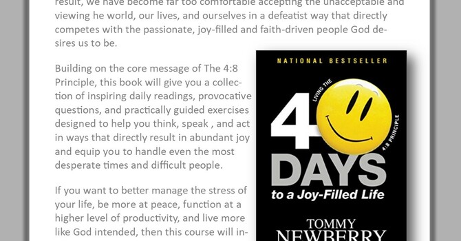 40 Days to a Joy-Filled Life