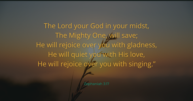 Zephaniah 3:17 image