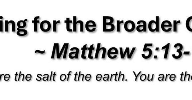 Caring for the Broader Community