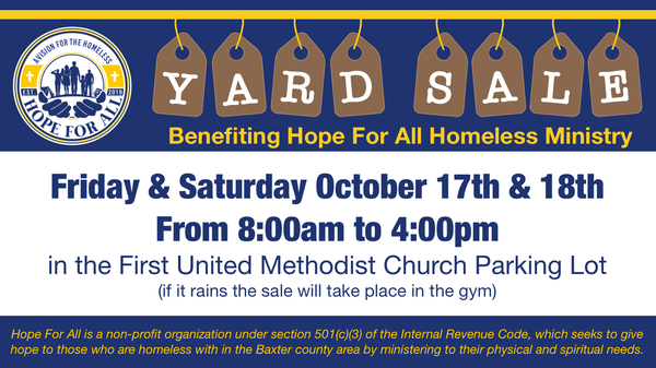 Yard Sale Benefit
