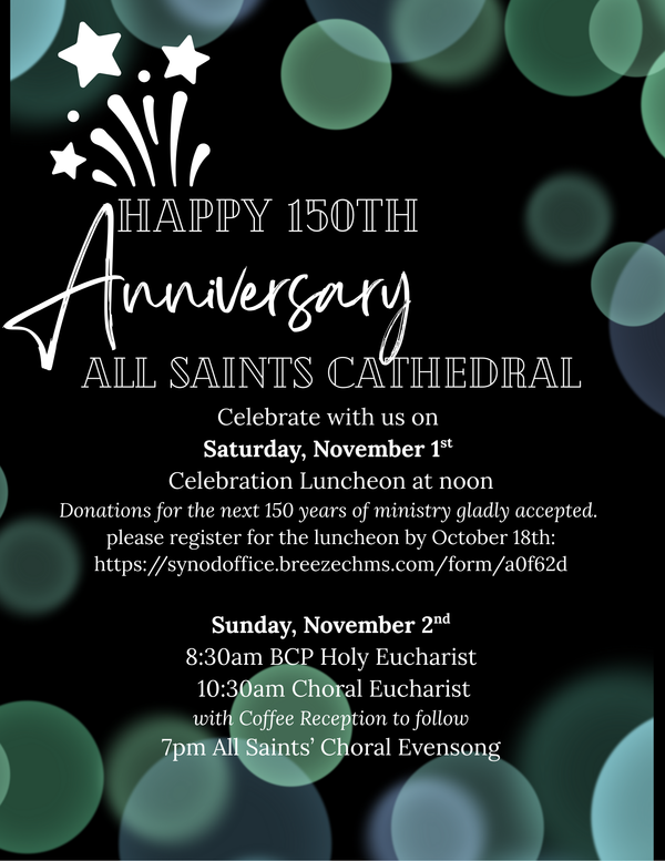 All Saints' Cathedral 150th Anniversary Luncheon