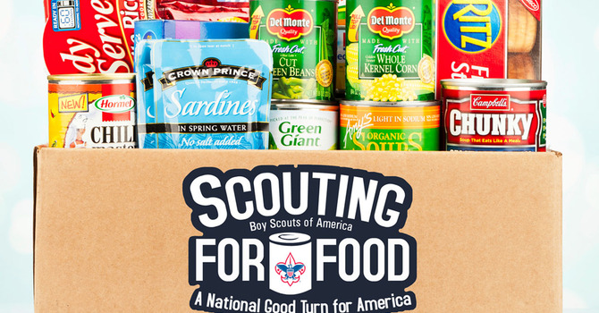 Boy Scout Food Drive for Food Pantry