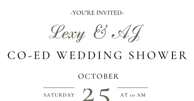 Wedding Shower for AJ & Lexy