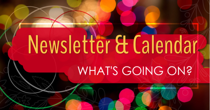 October Calendar & Newsletter