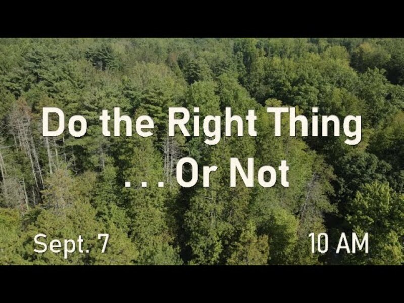 Do the Right Thing...or Not