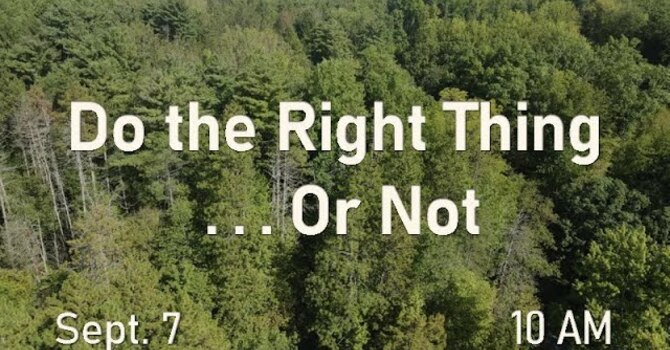 Do the Right Thing...or Not