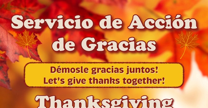 Servicio Especial de Acción de Gracias