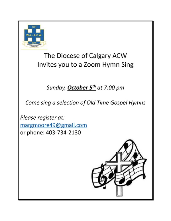 ACW October Hymn Sing