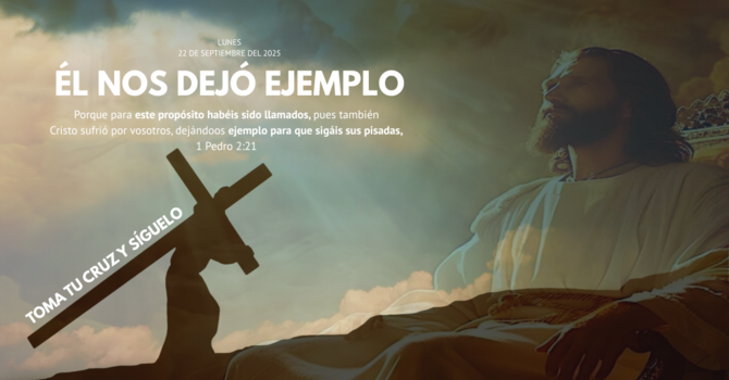 Él nos dejó ejemplo. image