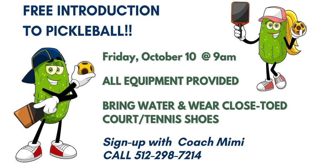 Introduction to Pickleball Class - FREE