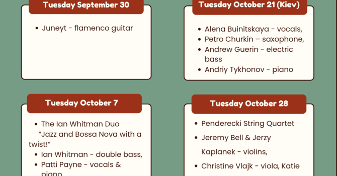 Free Noon Hours Concerts 2025 - 26 image