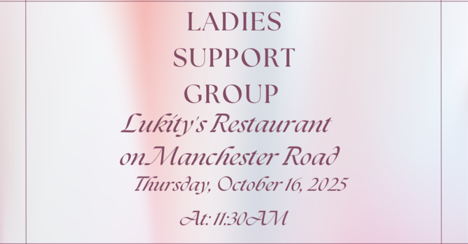 Ladies Support Group Luncheon