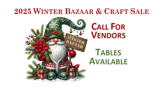 Call for Vendors - Winter Bazaar & Craft Sale image