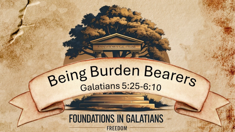 Sunday Service 28 September - Being Burden Bearers