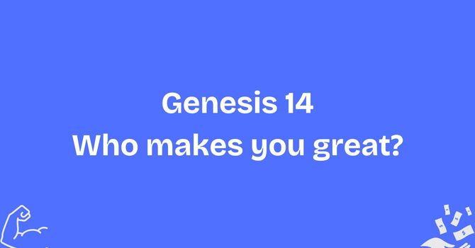 Who makes you great?