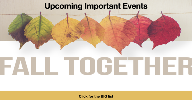 Upcoming events