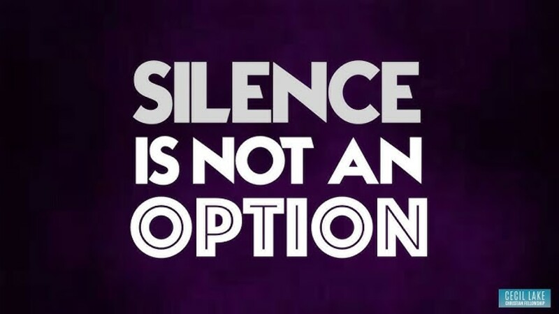 "Silence Is No Longer An Option" A.M. Service