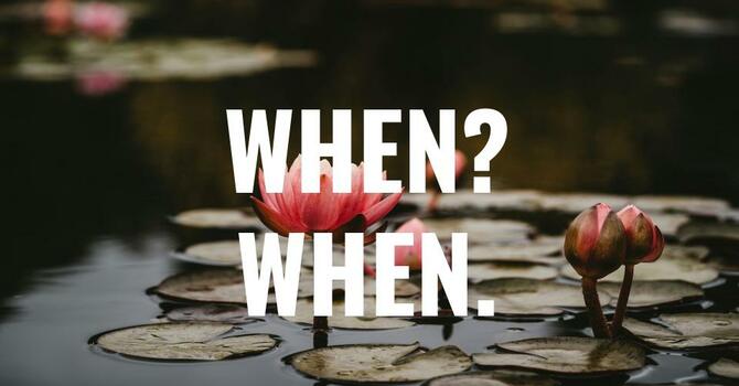 When? When. - Bro. Zirpoli