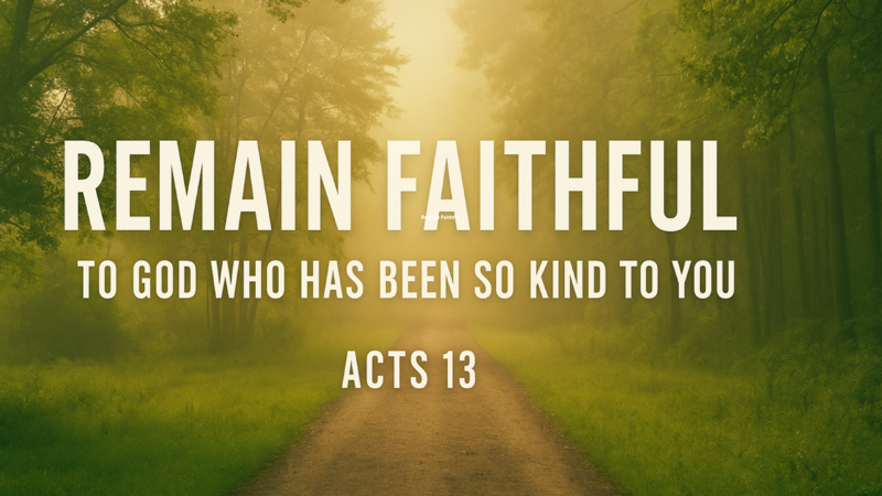 Remain Faithful