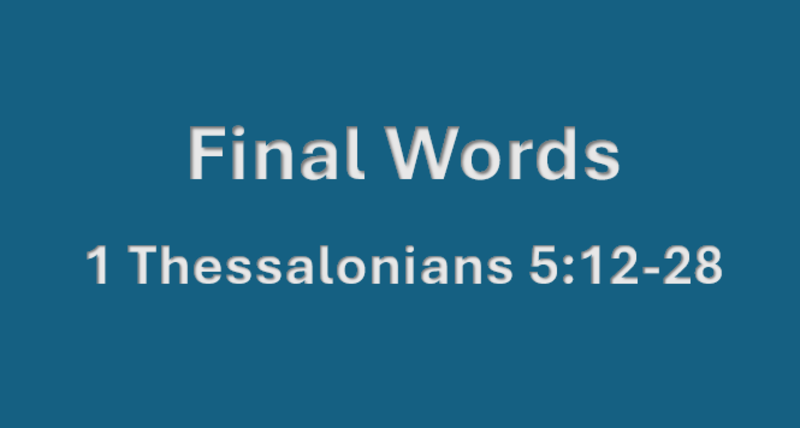 Final Words